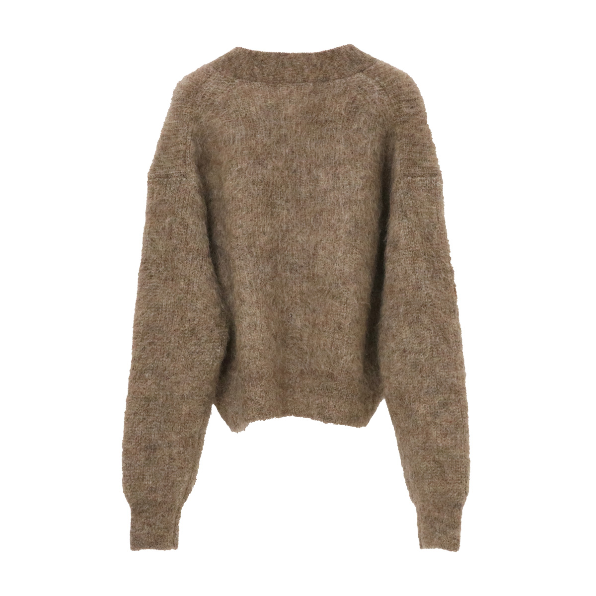 EX.FINE MOHAIR FURROW CARDIGAN 140 モカ【SACRA(サクラ)】｜Fleur de lis