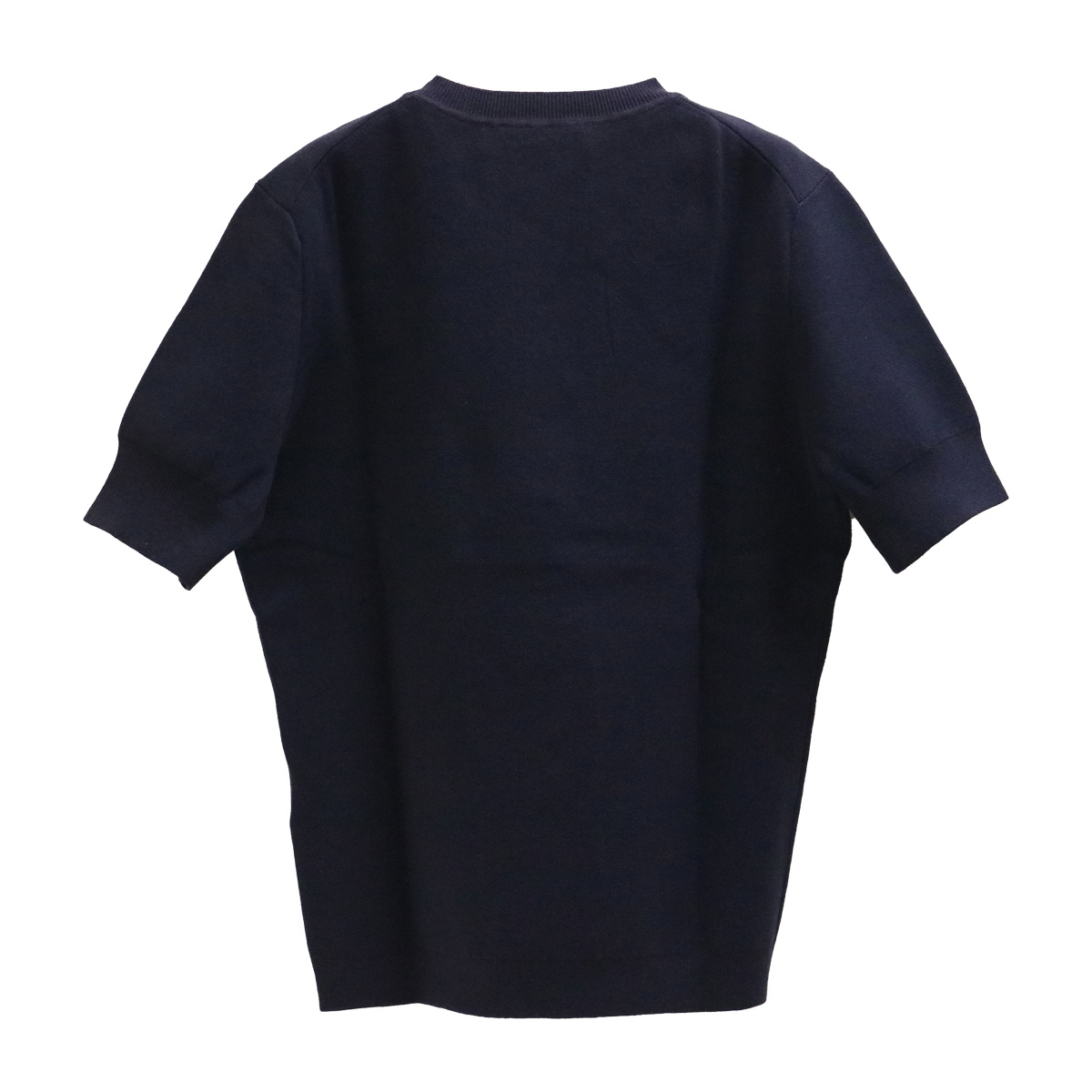 コットンブレンドクレープクルーネックプルオーバー 75 ネイビー【3.1  