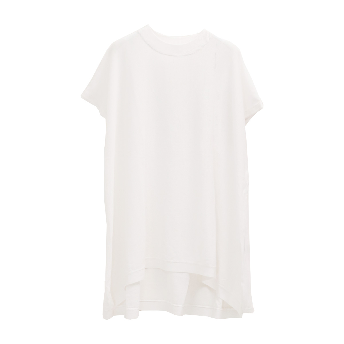 フレアーニットTシャツ 30 ホワイト【Dignite collier(ディニテコリエ)】｜Fleur de lis