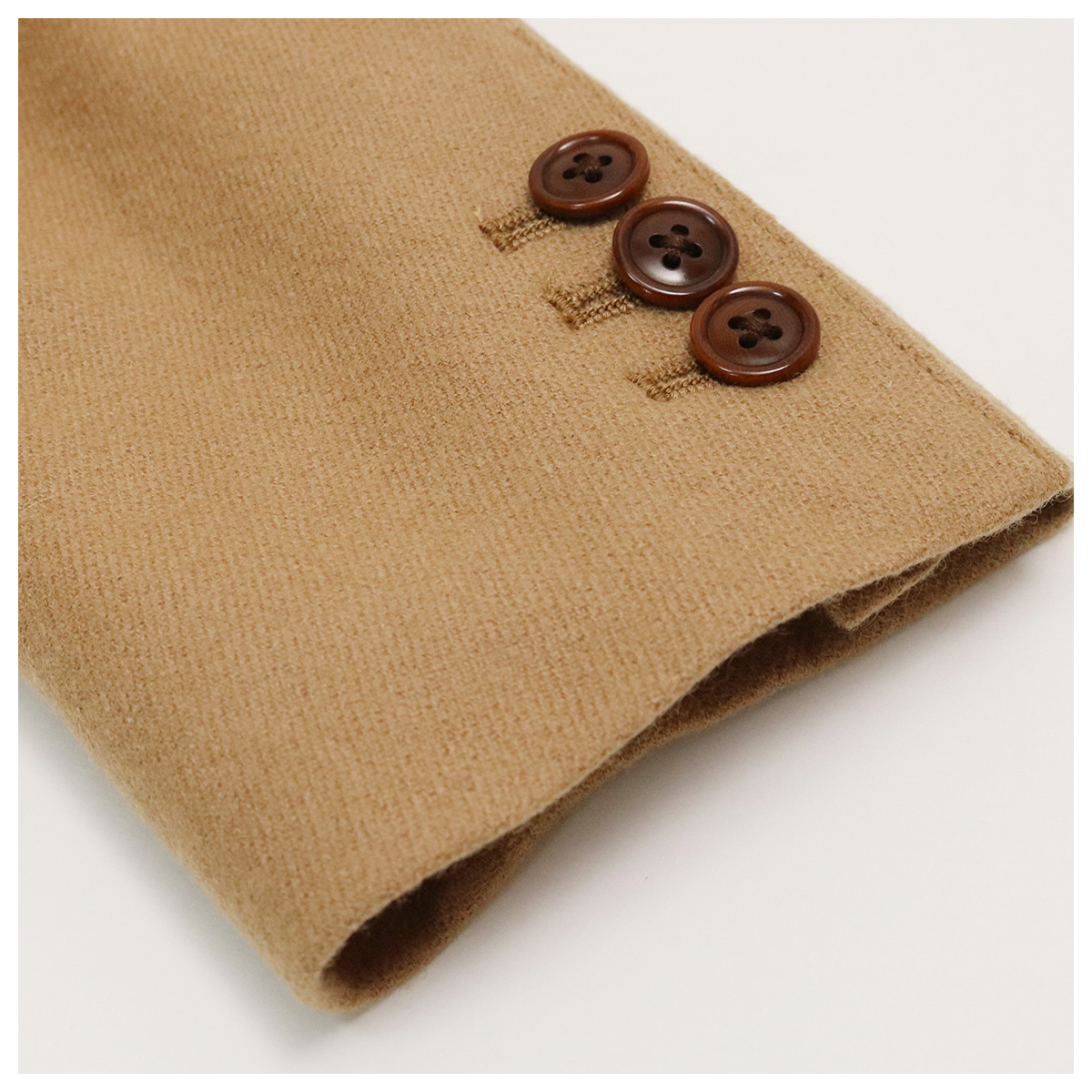 カシミヤ混ストレッチフラノウール ロング丈 テーラードジャケット 911