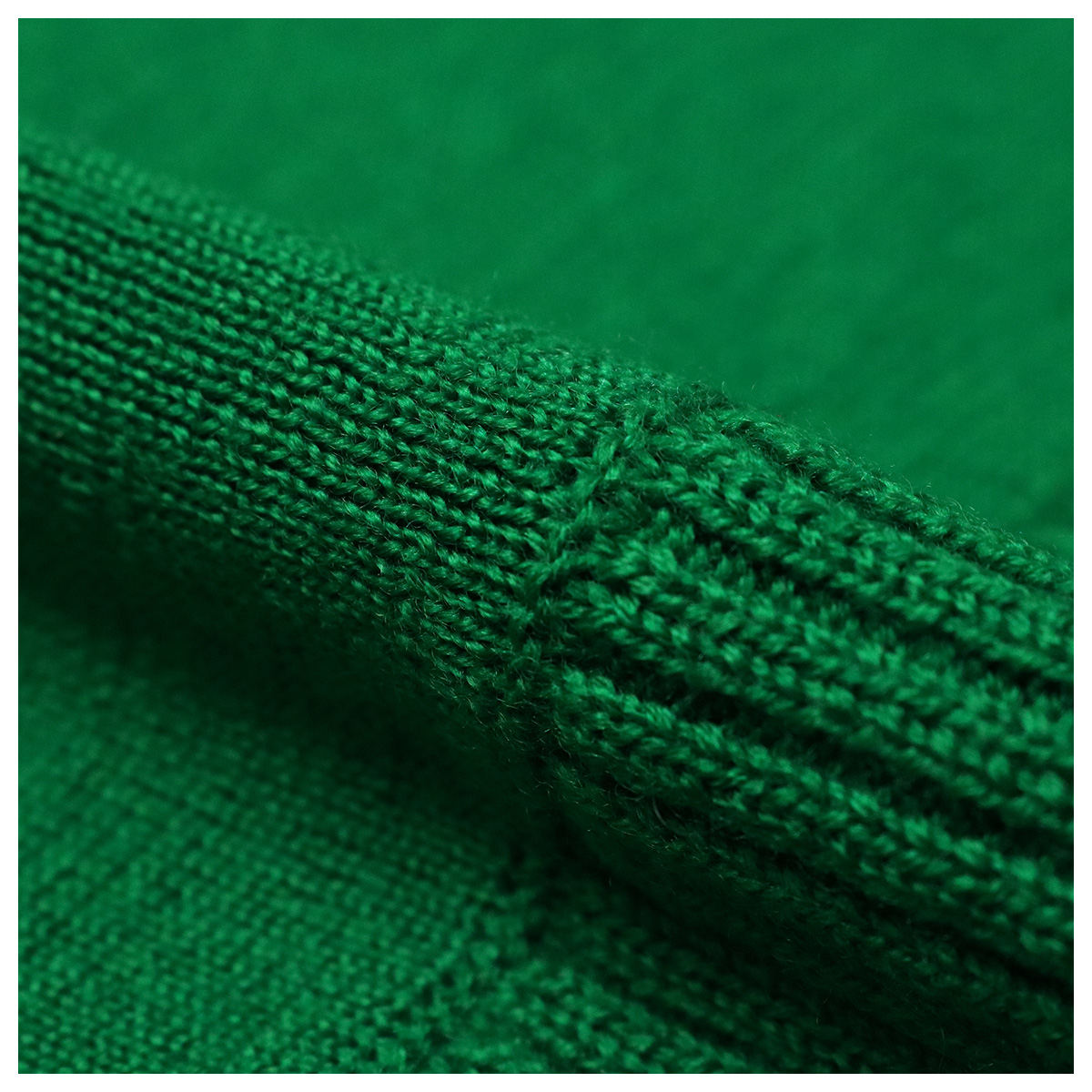 ENFOLD リブトップス　グリーン ENFOLD(エンフォルド)｜REVERSIBLE Pull Over/グリーン の通販