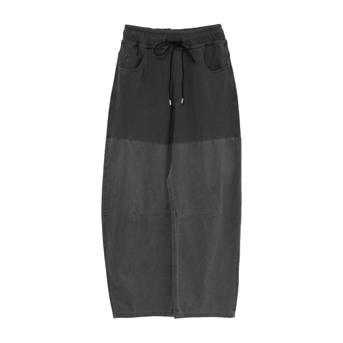 ガーメントダイ切替パンツ 04 ブラック【Dignite collier