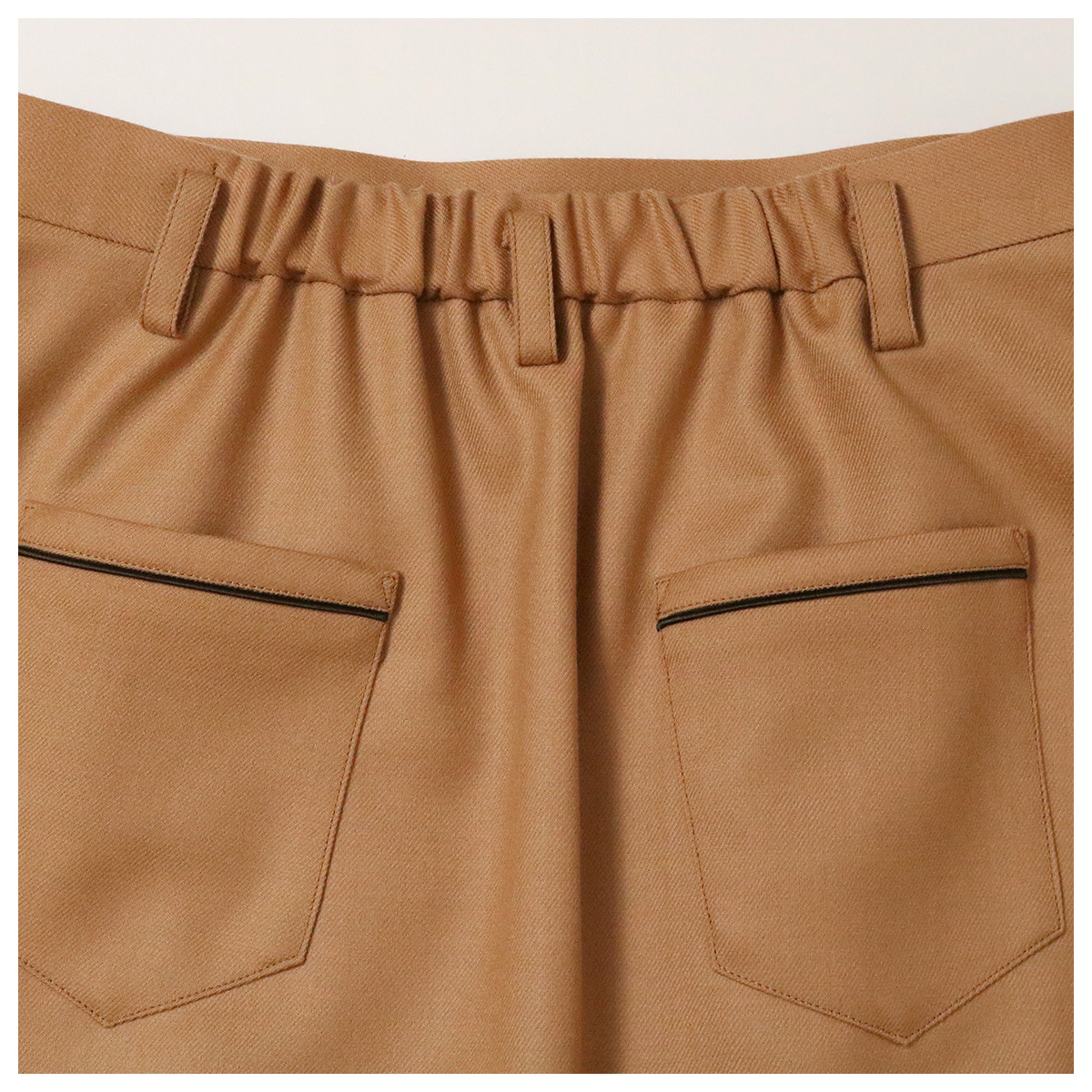 ハイカウントフランネルウールボックスプリーツスカート 18