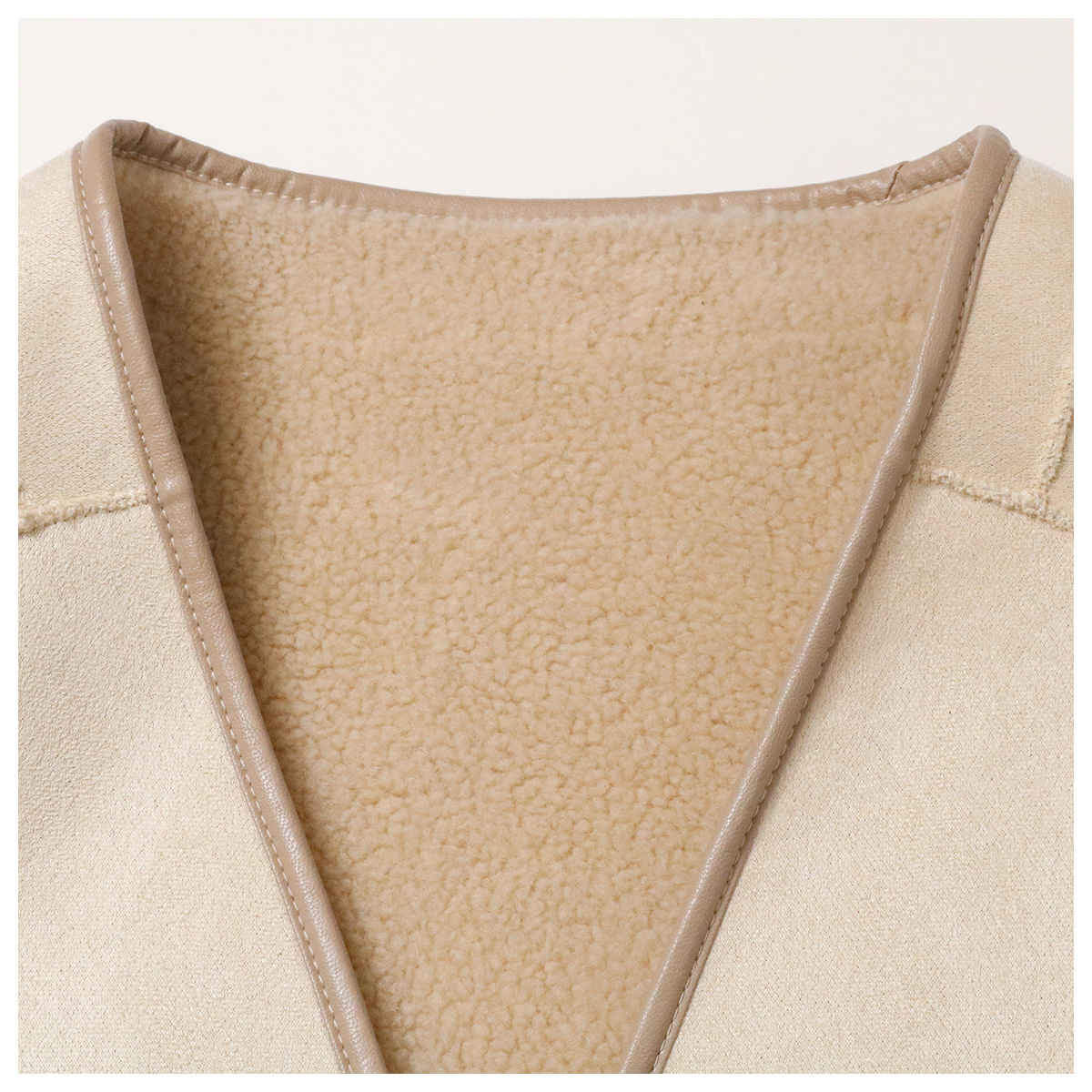 ボア切替フェイクムートンリバーシブルコート 11 オフホワイト