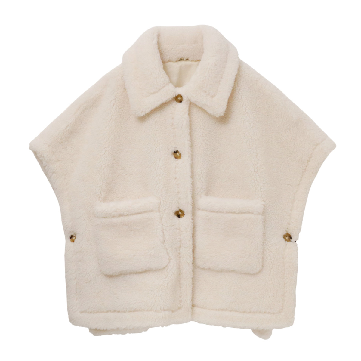 ボアケープベスト 37 ブラウン【Dignite collier(ディニテコリエ