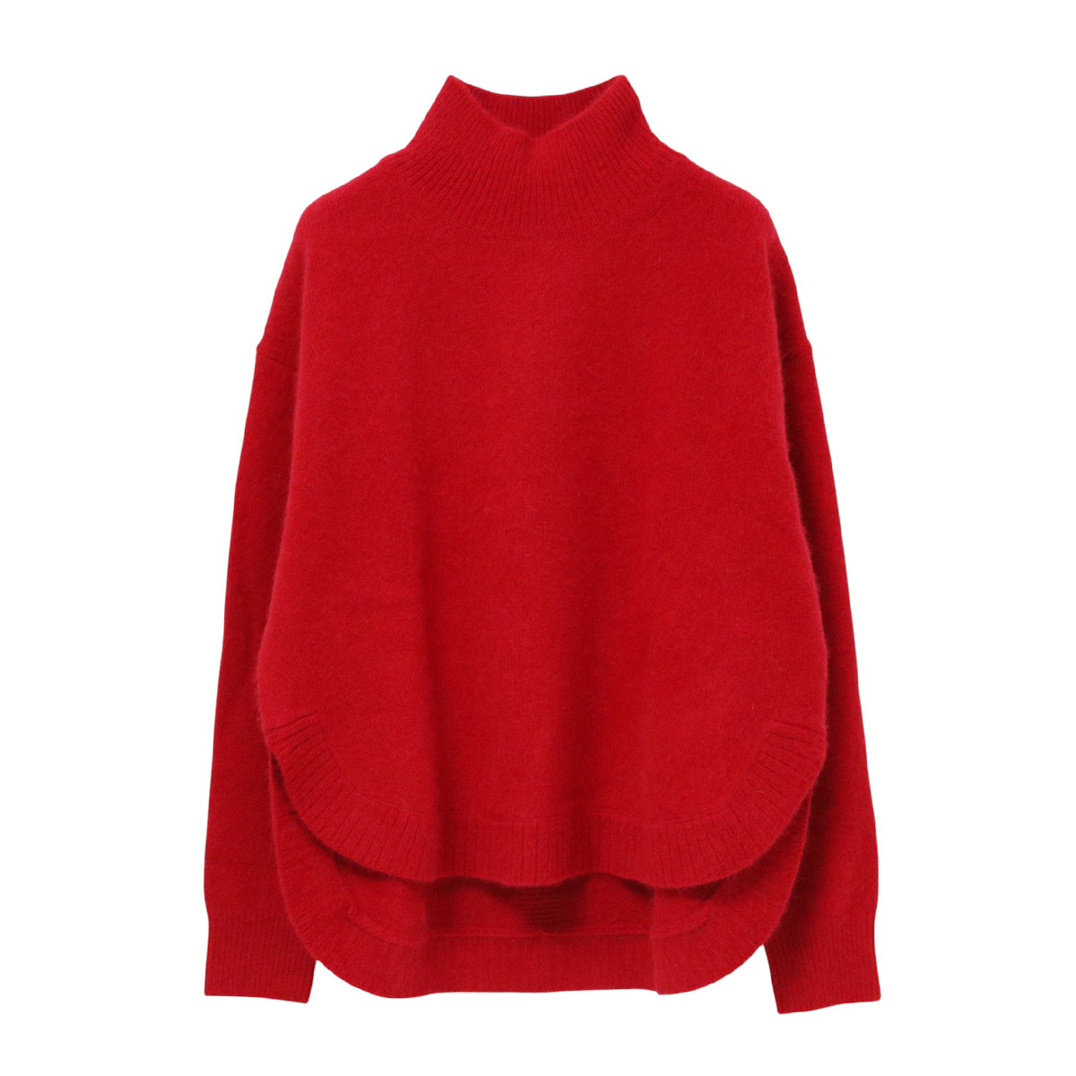 FOX混ラウンドヘムニットプルオーバー D ミディアムグレー【BRAHMIN