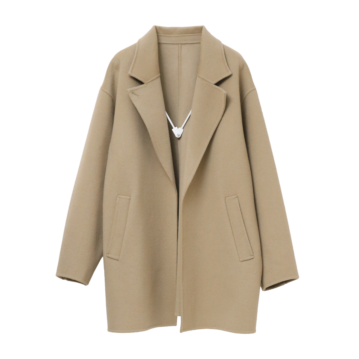 フラデリ　リネンロングコート　ベージュ　チェスターコート フラデリ リネンロングコート ベージュ チェスターコート フラデリ